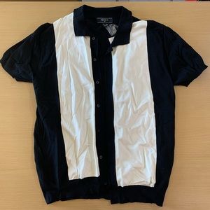 Forever 21 Knit Button-Down Sweater Polo